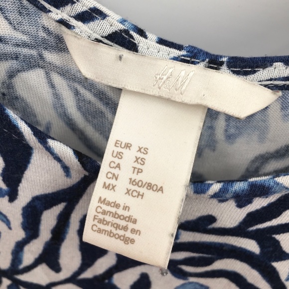 Abstract Floral Boho Chic Sun Dress XS - Picture 2 of 7